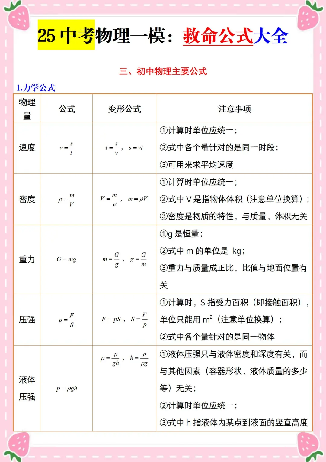 25中考一模主次分清备考更高效❗冲刺重高 第11张
