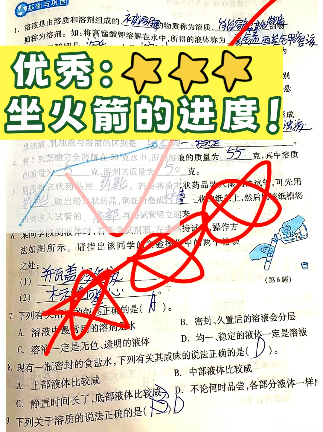 麻了！杭前文澜科学大佬，中考前秀操作160 第4张