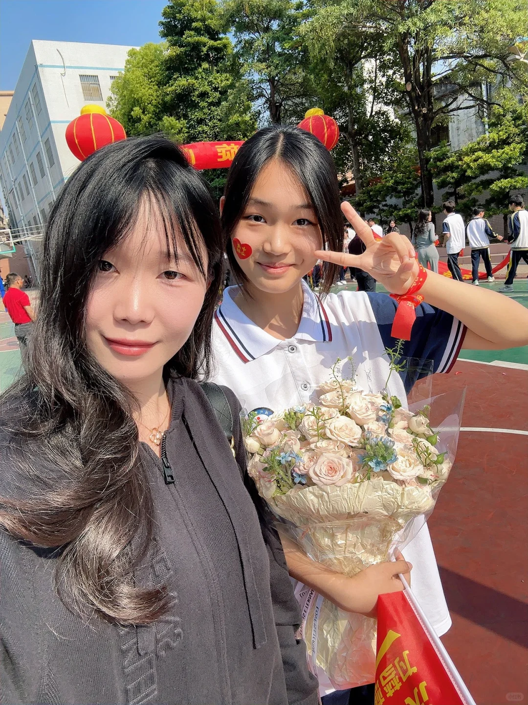 妹妹中考百日誓师 第1张