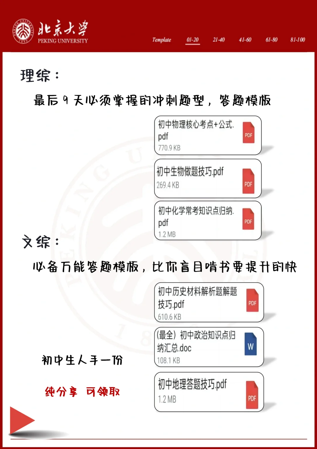 中考还剩63天，别等哭着出考场！ 第1张