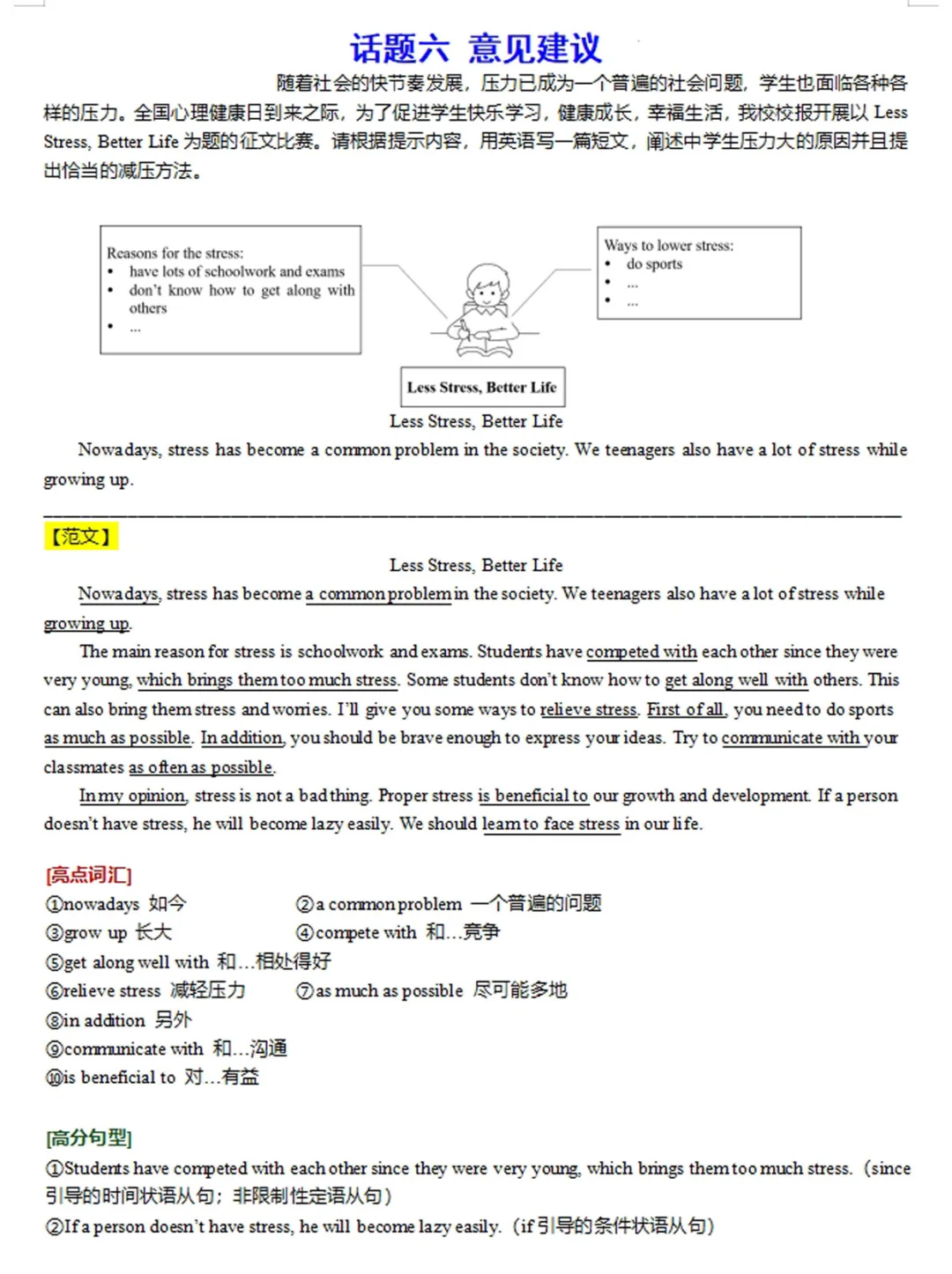 25年中考英语11篇满分作文，考试就从这出 第8张