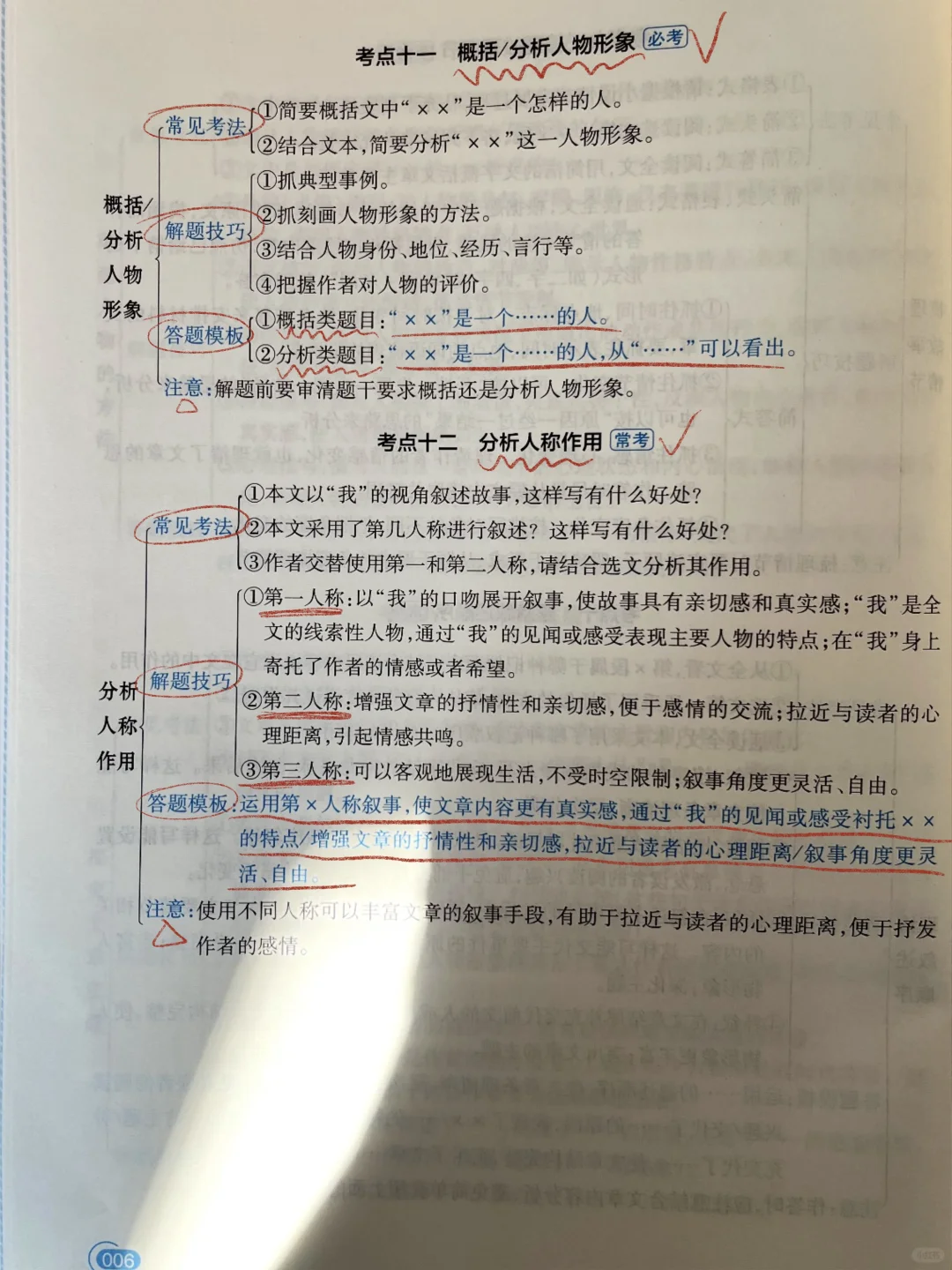中考语文｜阅读理解满分技巧和答题模版‼️ 第7张