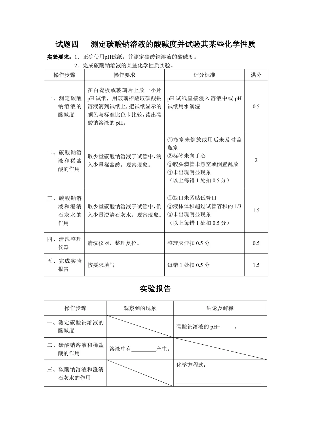 ✔️2005河北邯郸化学实验考试内容 第1张