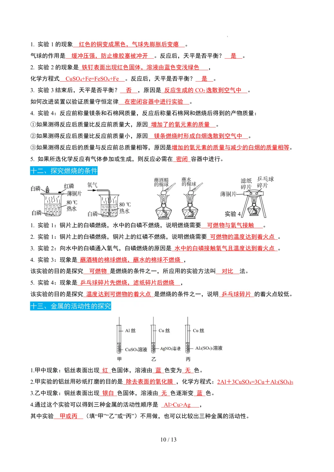 2025中考化学考点常用仪器及基本实验操作 第11张