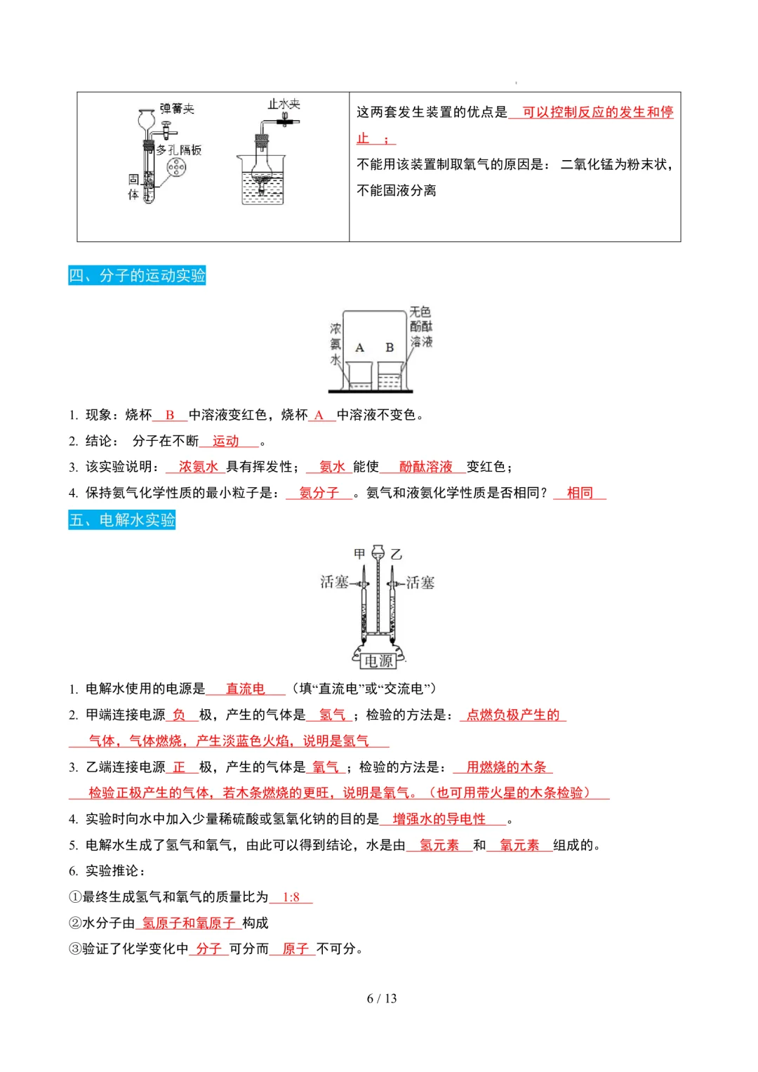 2025中考化学考点常用仪器及基本实验操作 第7张