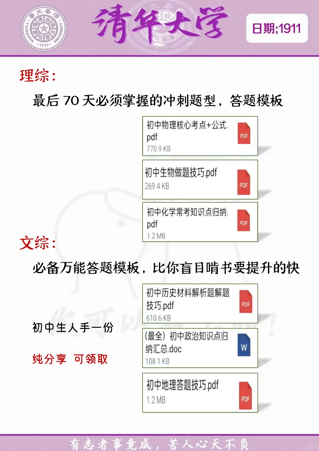 中考还剩69天，别等哭着出考场！ 第1张