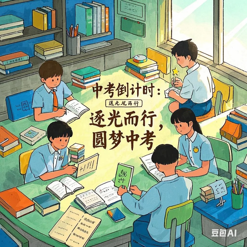 中考倒计时：逐光而行，圆梦中考 第1张