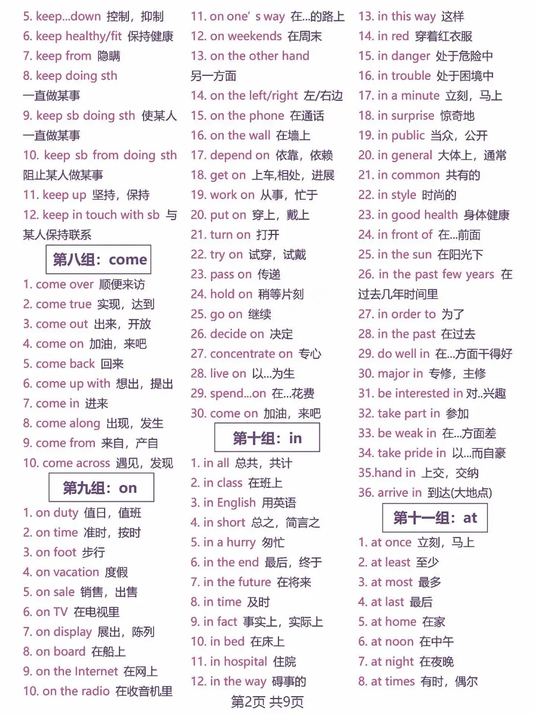 英语完形一定要背的重要短语！！！太强了！ 第3张