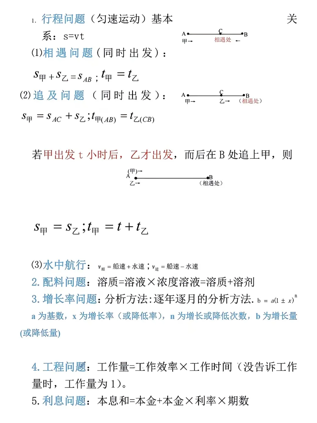 中考数学必备公式总结🙌🏻背完解题快人一步 第5张