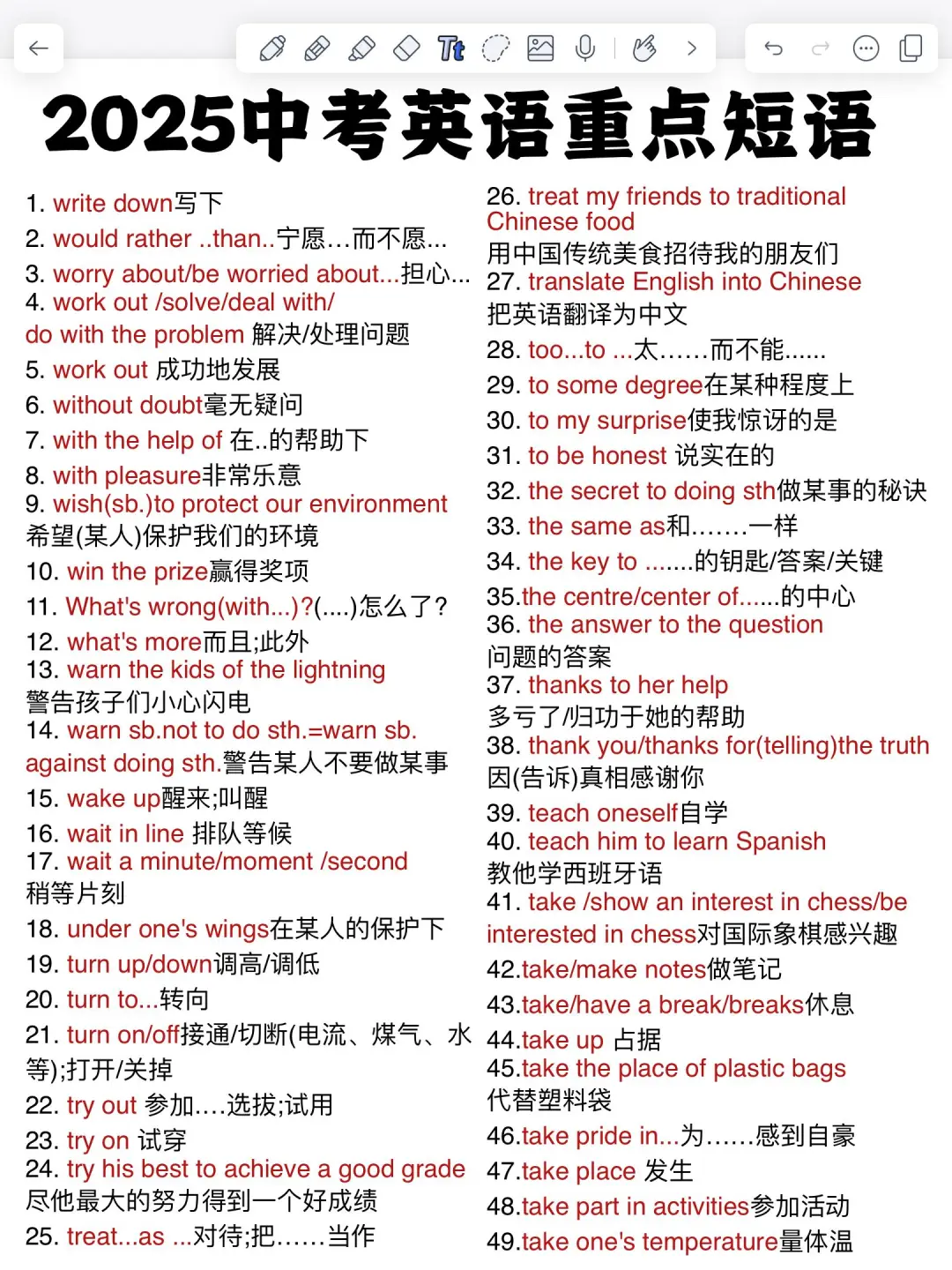 英语完形一定要背的重要短语！！！太强了！ 第7张