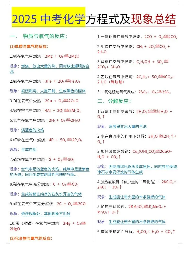 中考化学冲刺！ 第11张