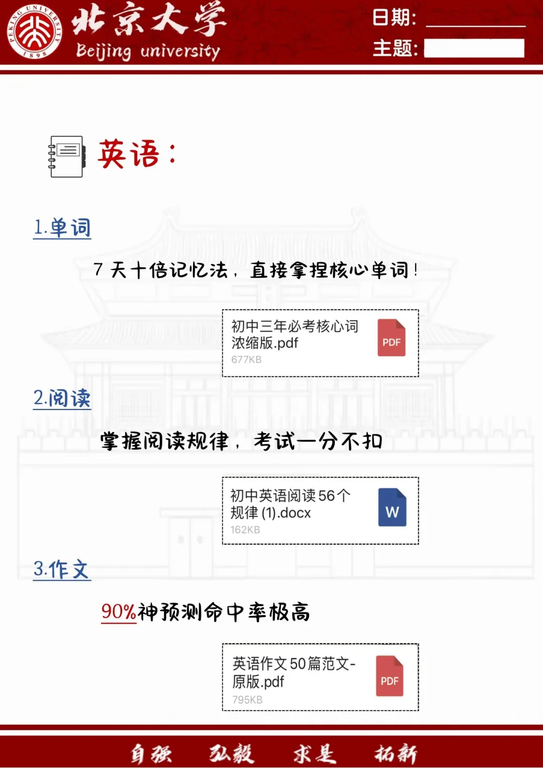 假如你从今天开始布局中考 第6张