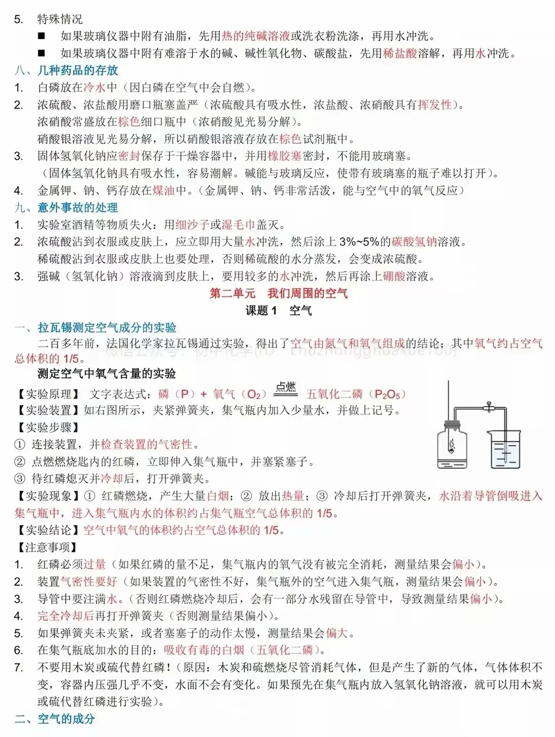 初中化学知识点汇总，中考复习必备！ 第5张