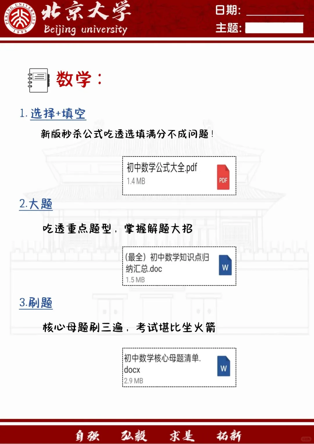 假如你从今天开始布局中考 第5张