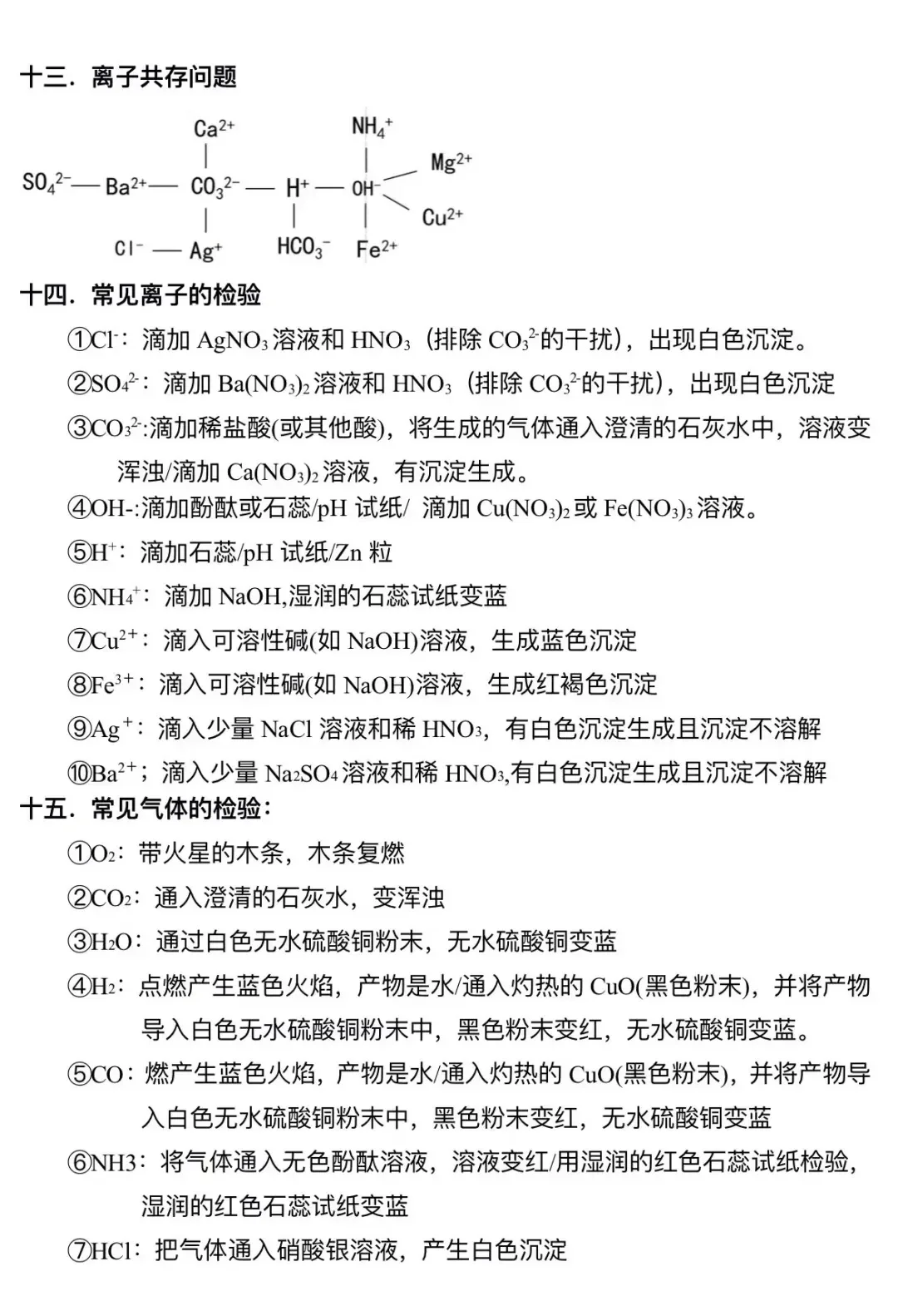 初中化学知识点汇总，中考复习必备！ 第14张