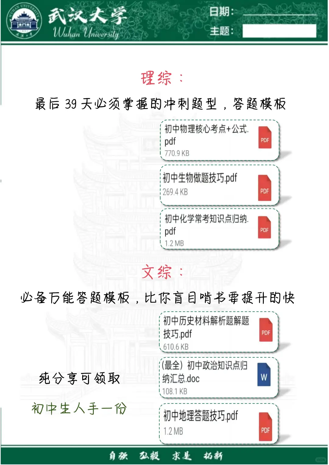 中考还剩39天，别等哭着出考场 第1张