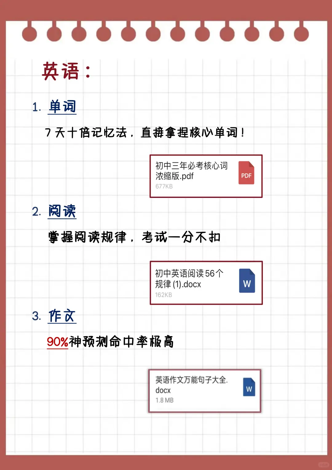 初三生，玩命34天也能上重高！ 第7张