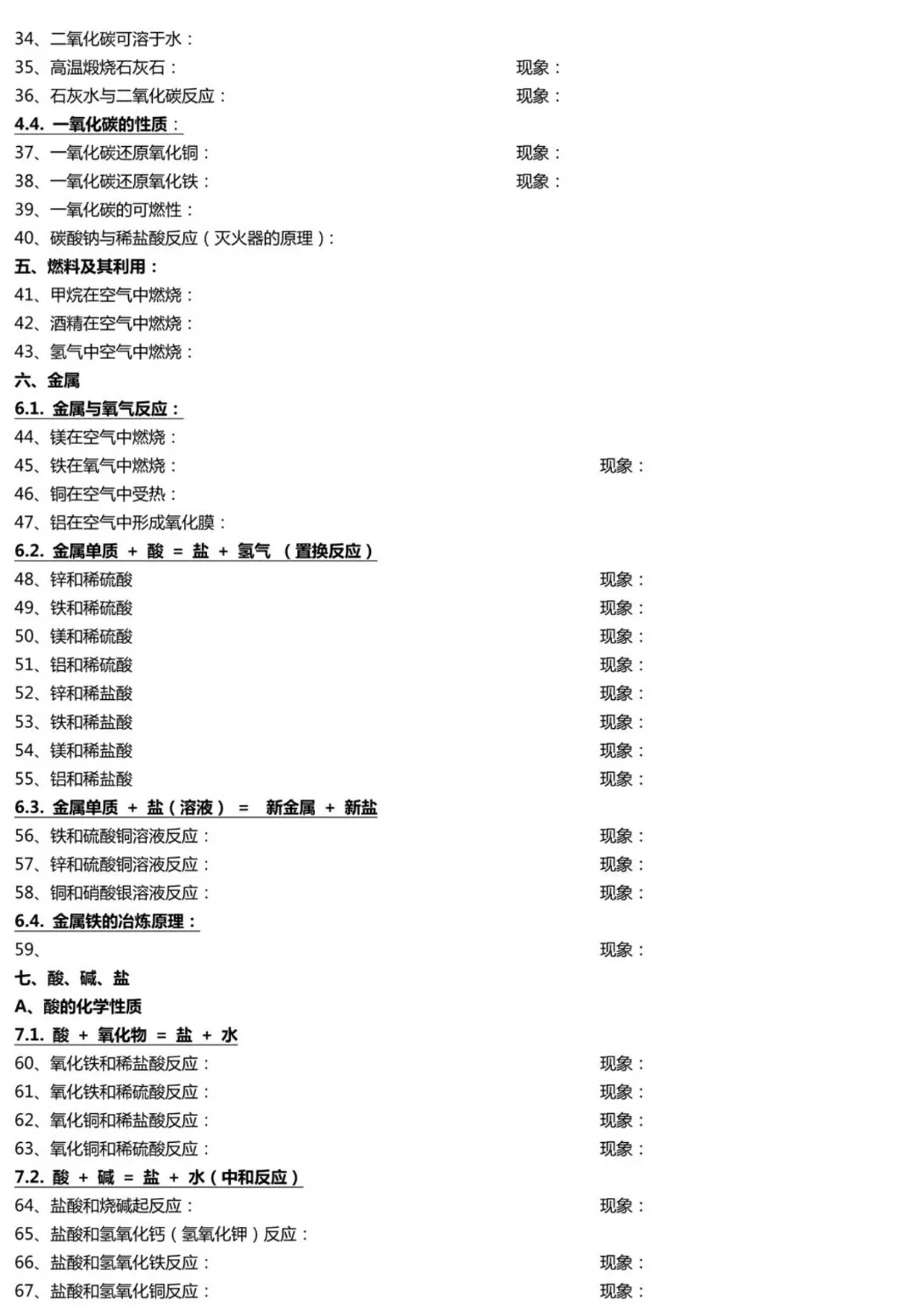 初中化学方程式 中考前再练一遍 第3张