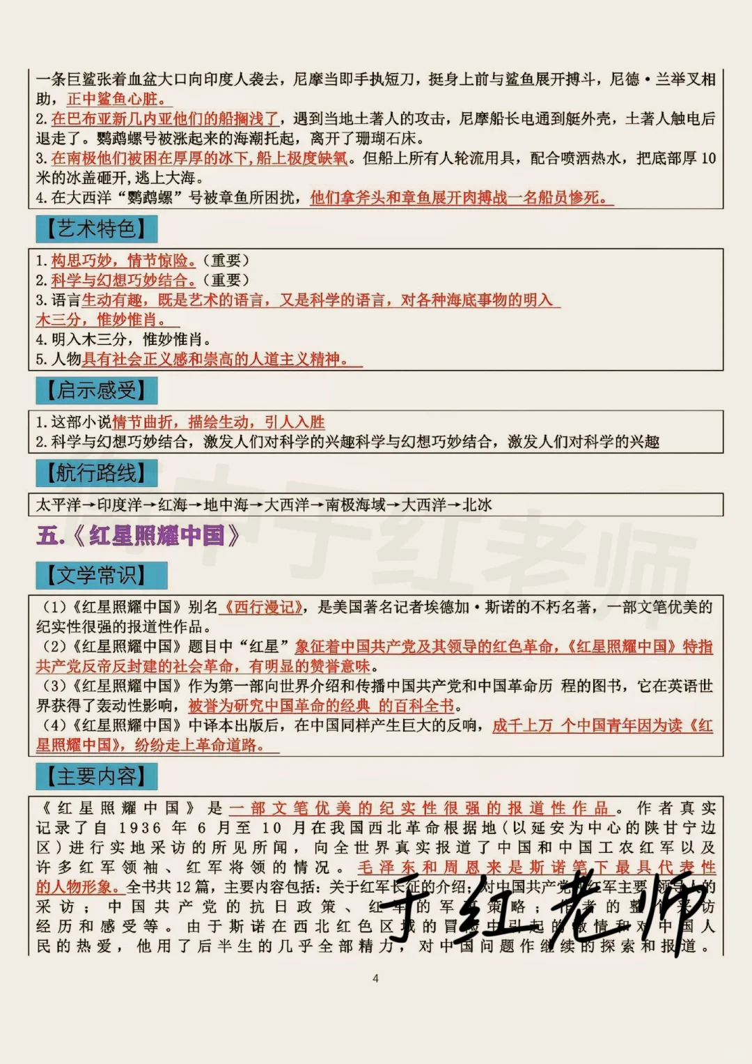 中考语文12篇重点名著必考知识点汇总 第1张