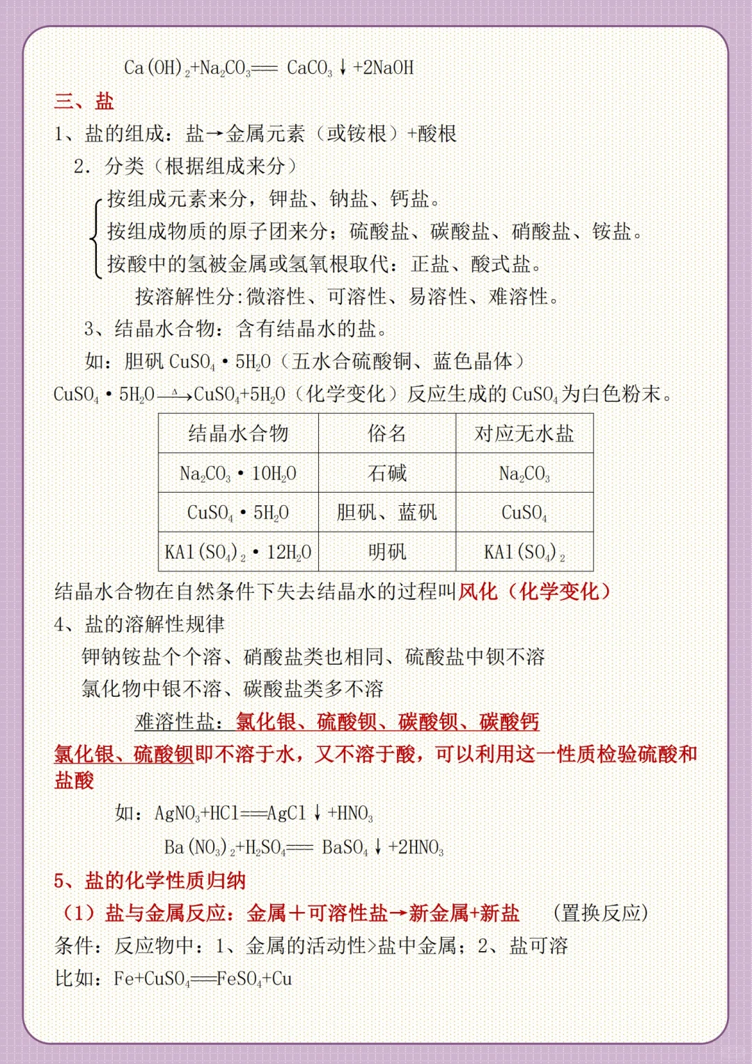 存下吧！2025中考化学酸碱盐知识点归纳！ 第6张