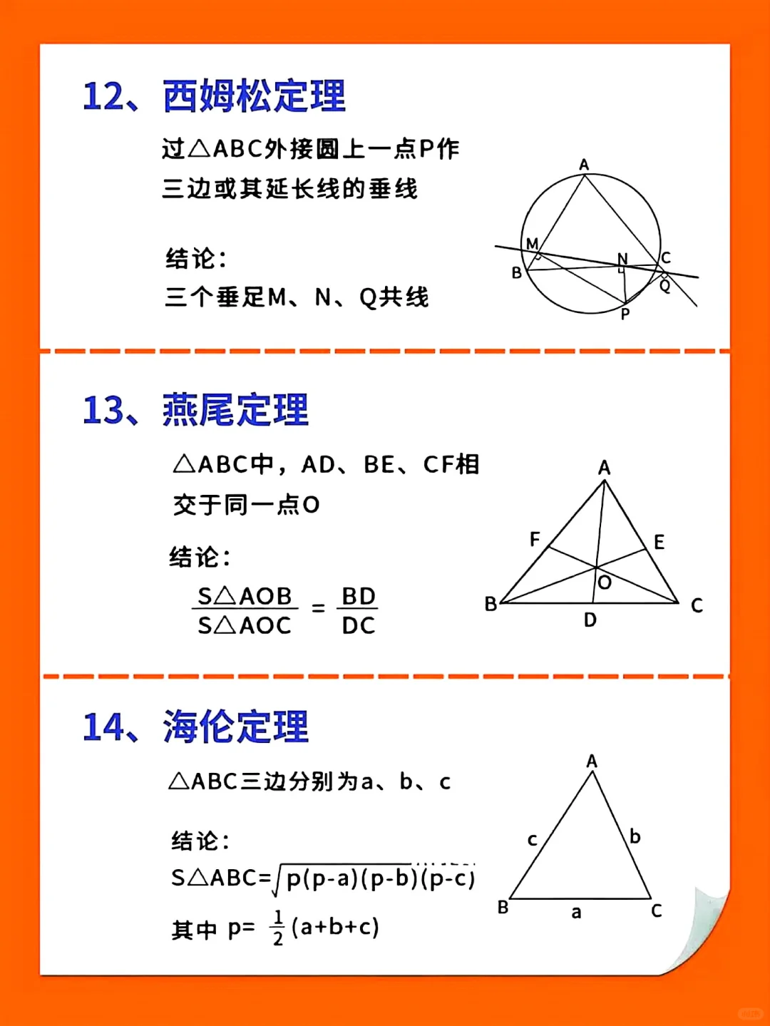 中考数学24个最常用定理！还不快背！！ 第5张