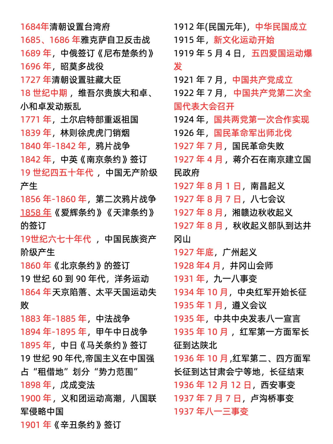 2025中考历史，历史时间轴大全！ 第5张