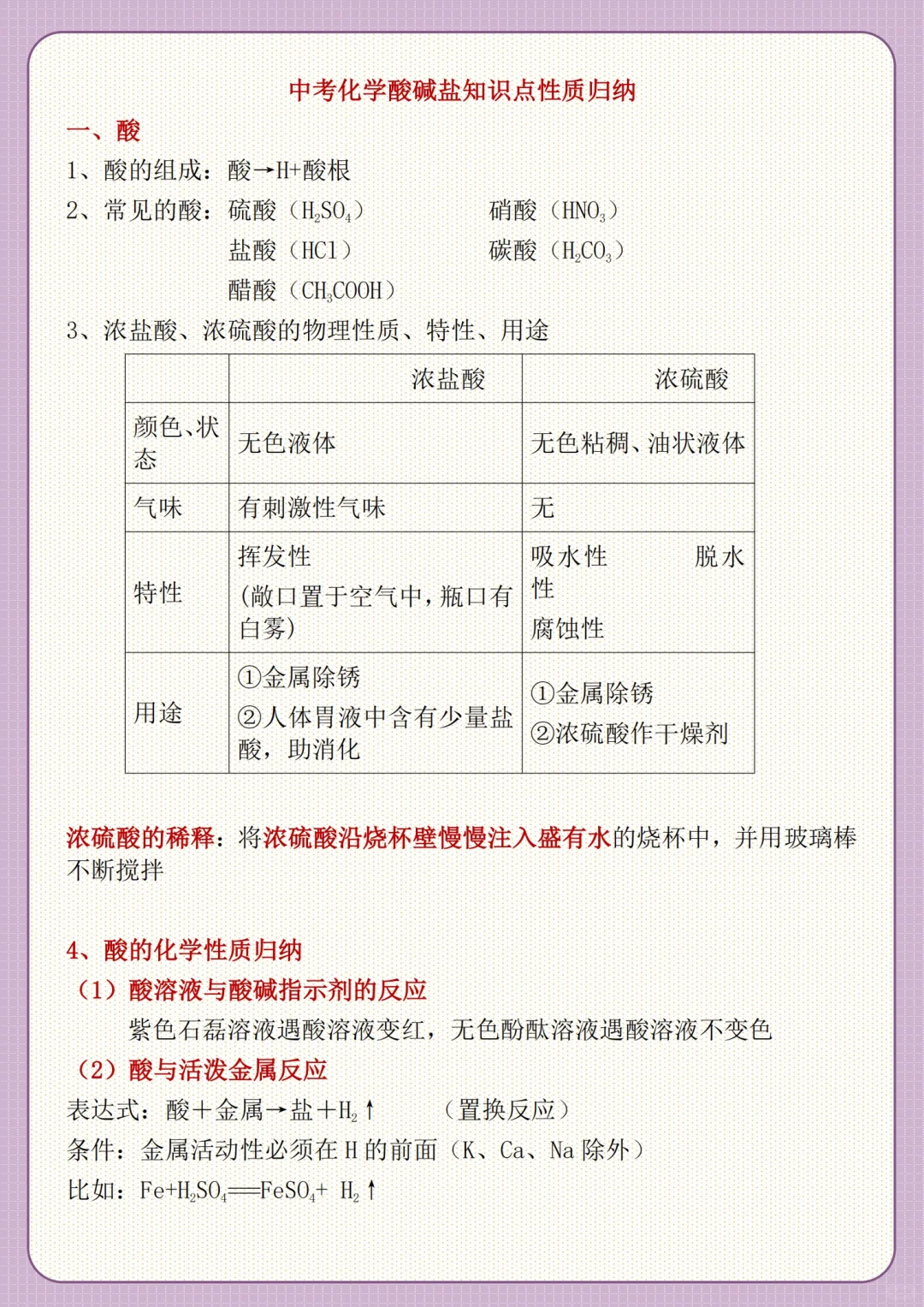 存下吧！2025中考化学酸碱盐知识点归纳！ 第3张