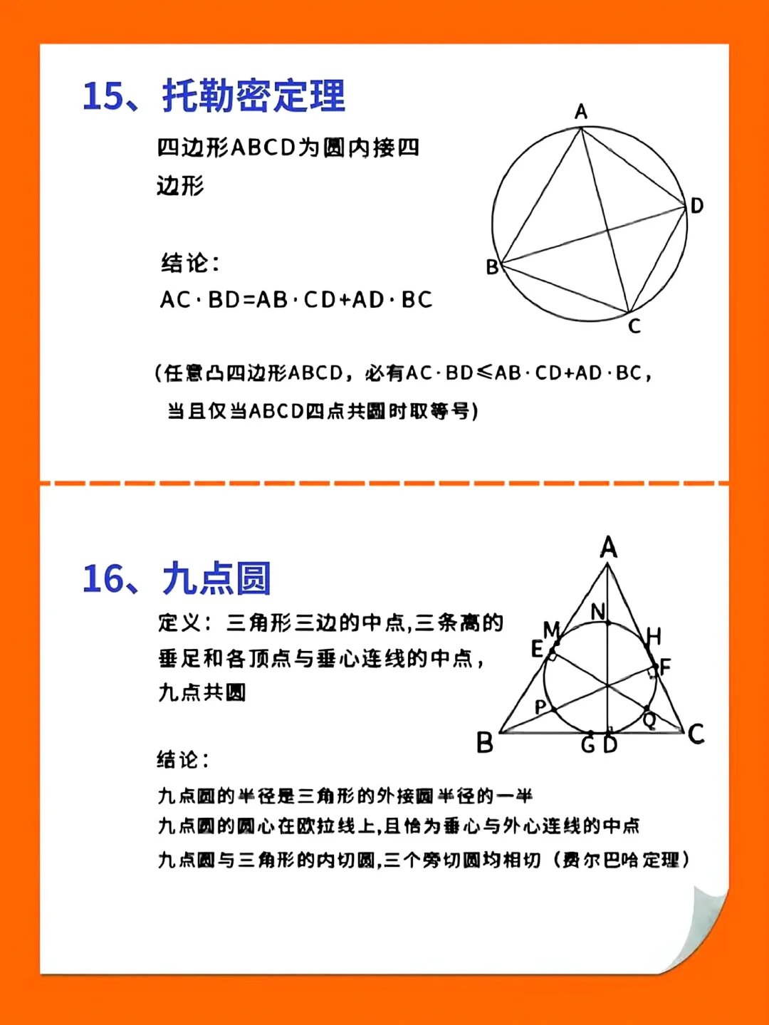中考数学24个最常用定理！还不快背！！ 第1张