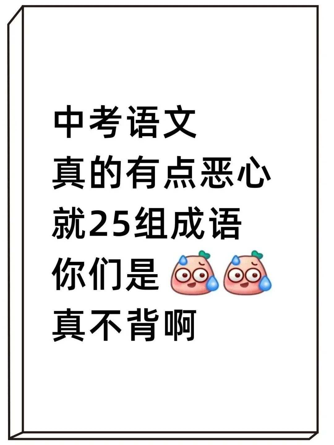 中考语文 真的有点恶心 就25组成语 第2张