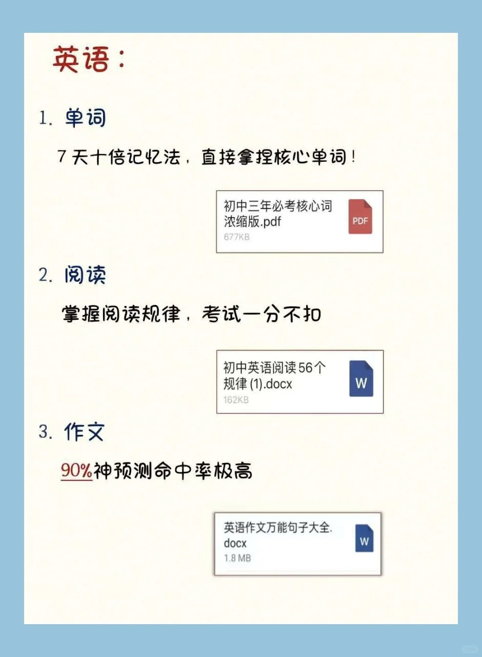 初三玩命 30 天也能上重高，没有计划直接抄 第6张