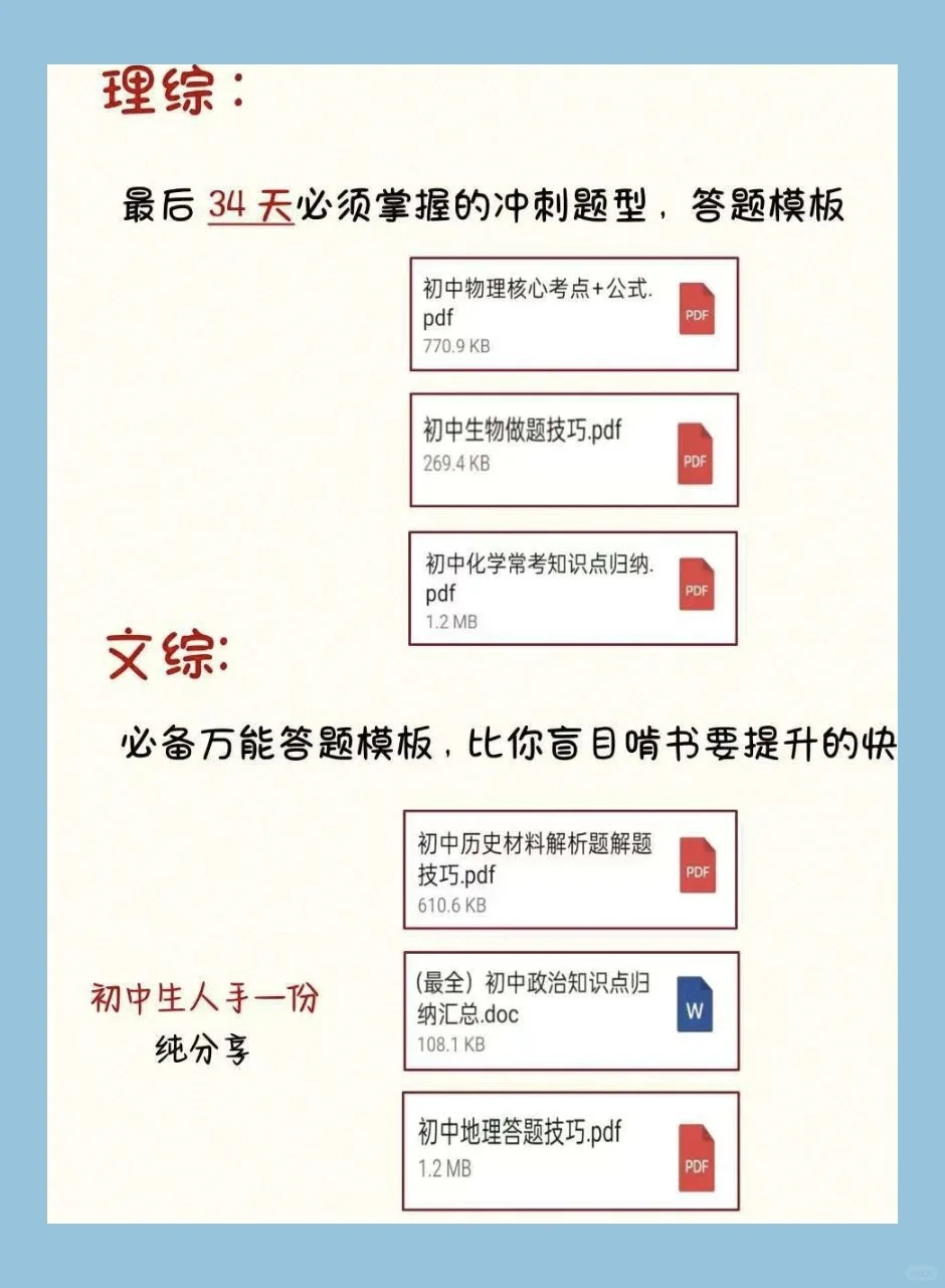 初三玩命 30 天也能上重高，没有计划直接抄 第1张