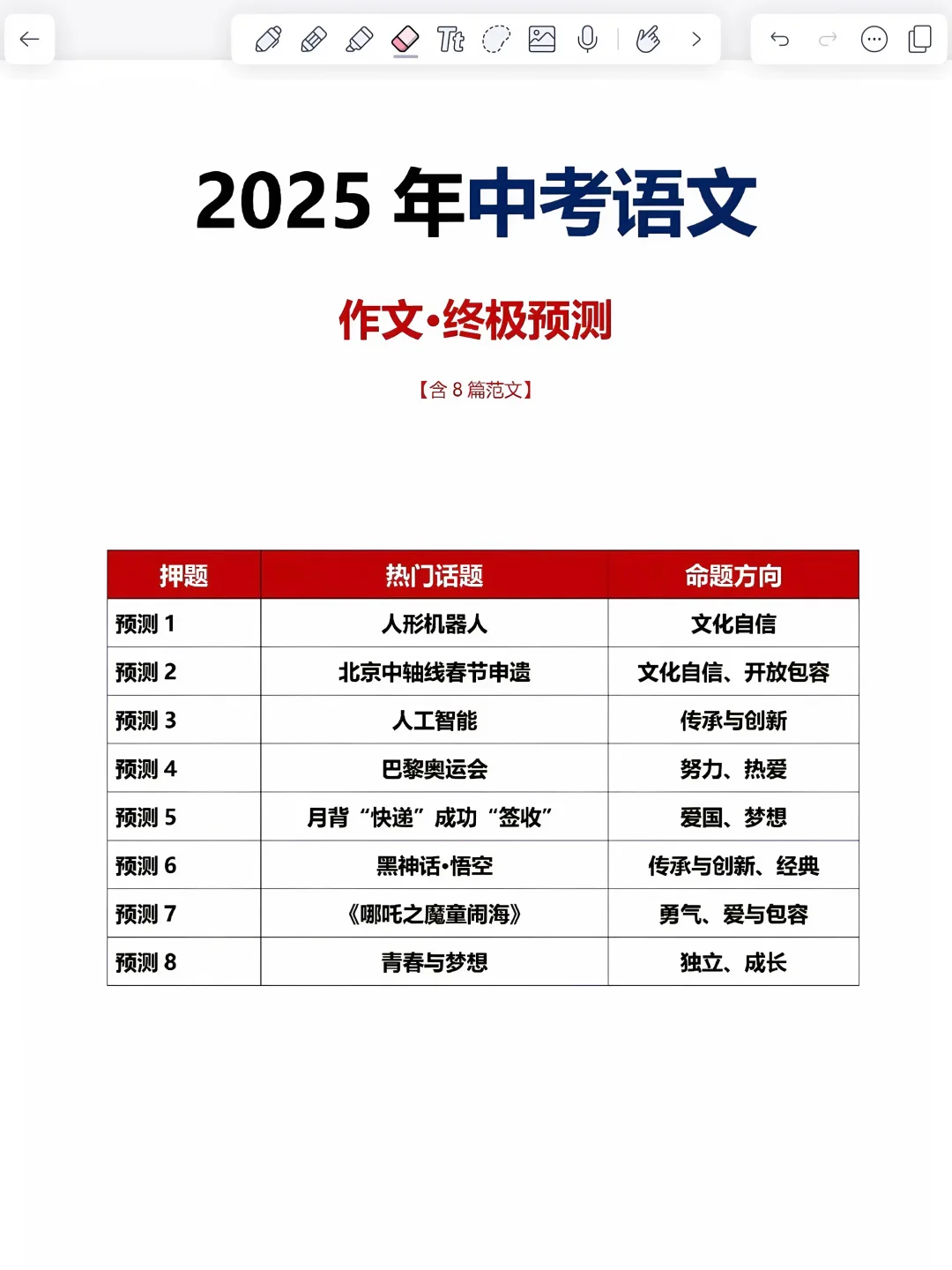 姐极限20天拿下中考!！😎 第9张