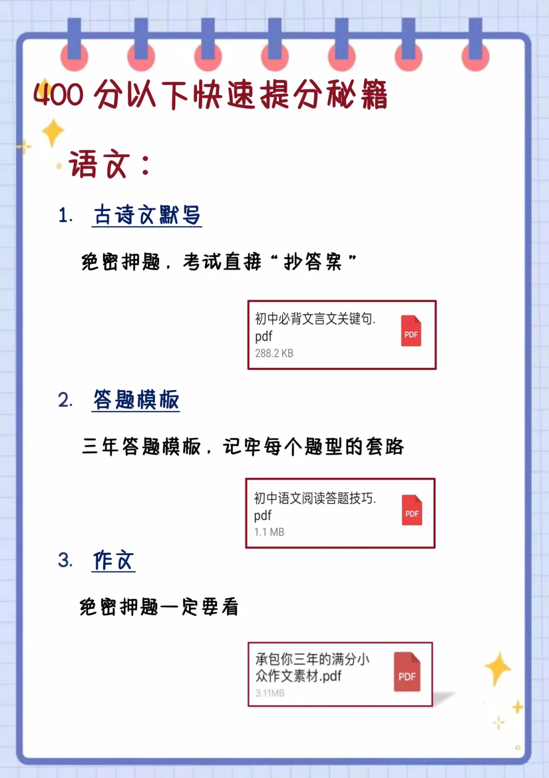 初三生，玩命30天逆袭上重高！ 第5张