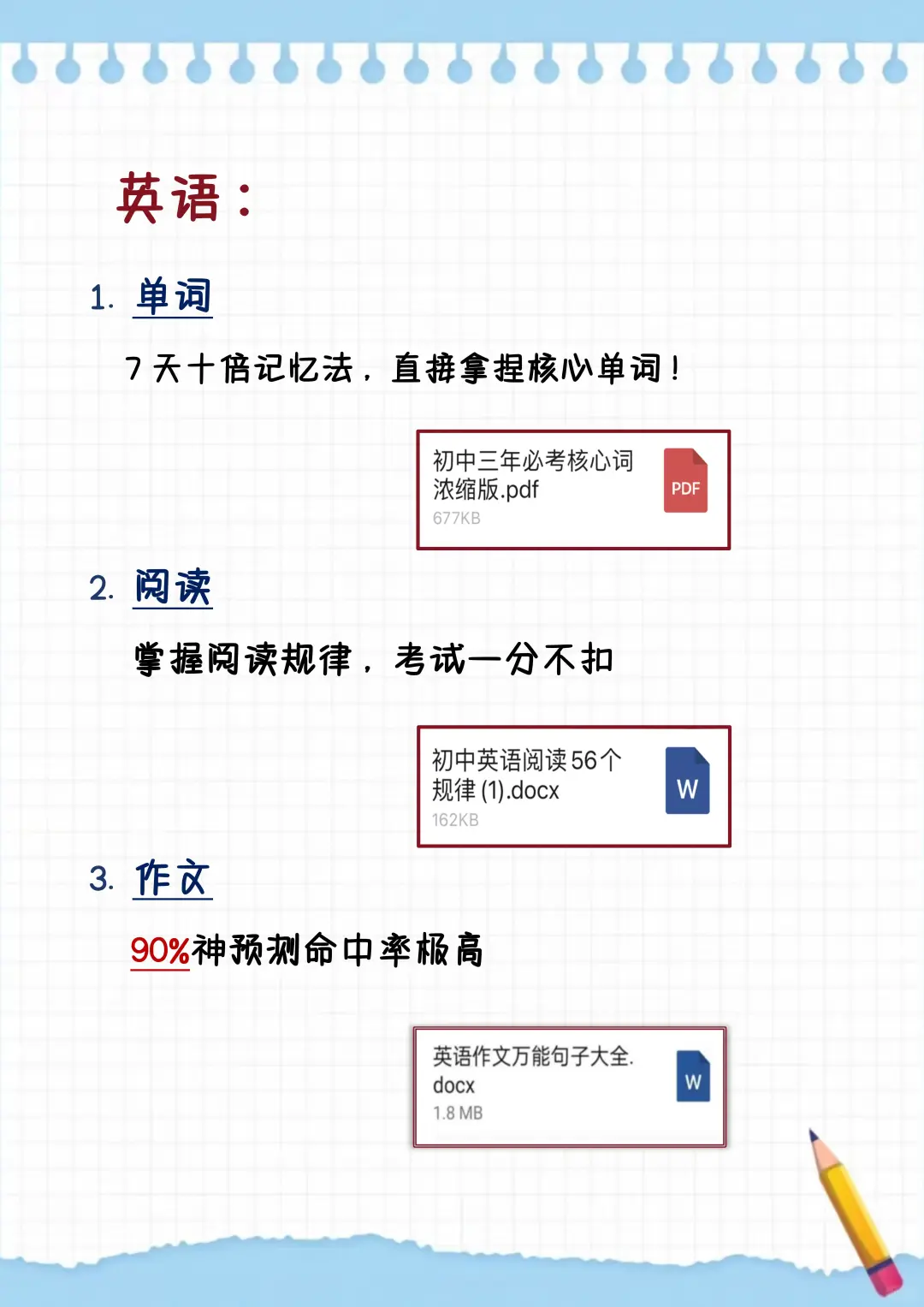 初三玩命32逆袭上重高！！ 第7张