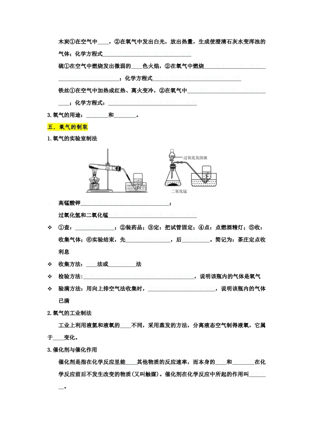 中考化学知识点查漏补缺 第4张