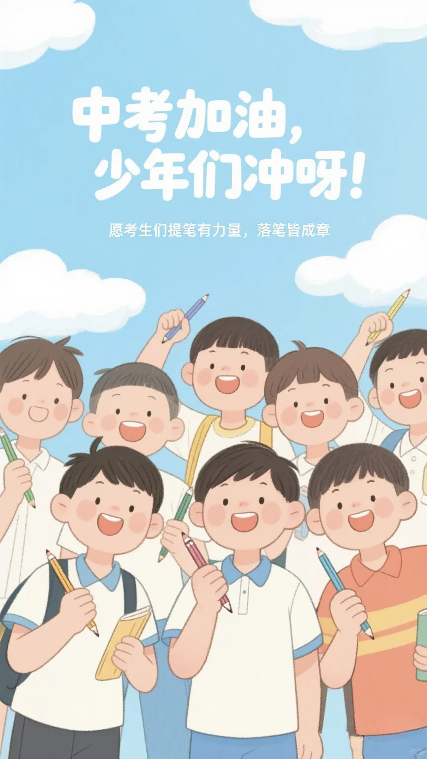 少年们！中考这一战，注定闪耀✨ 第5张