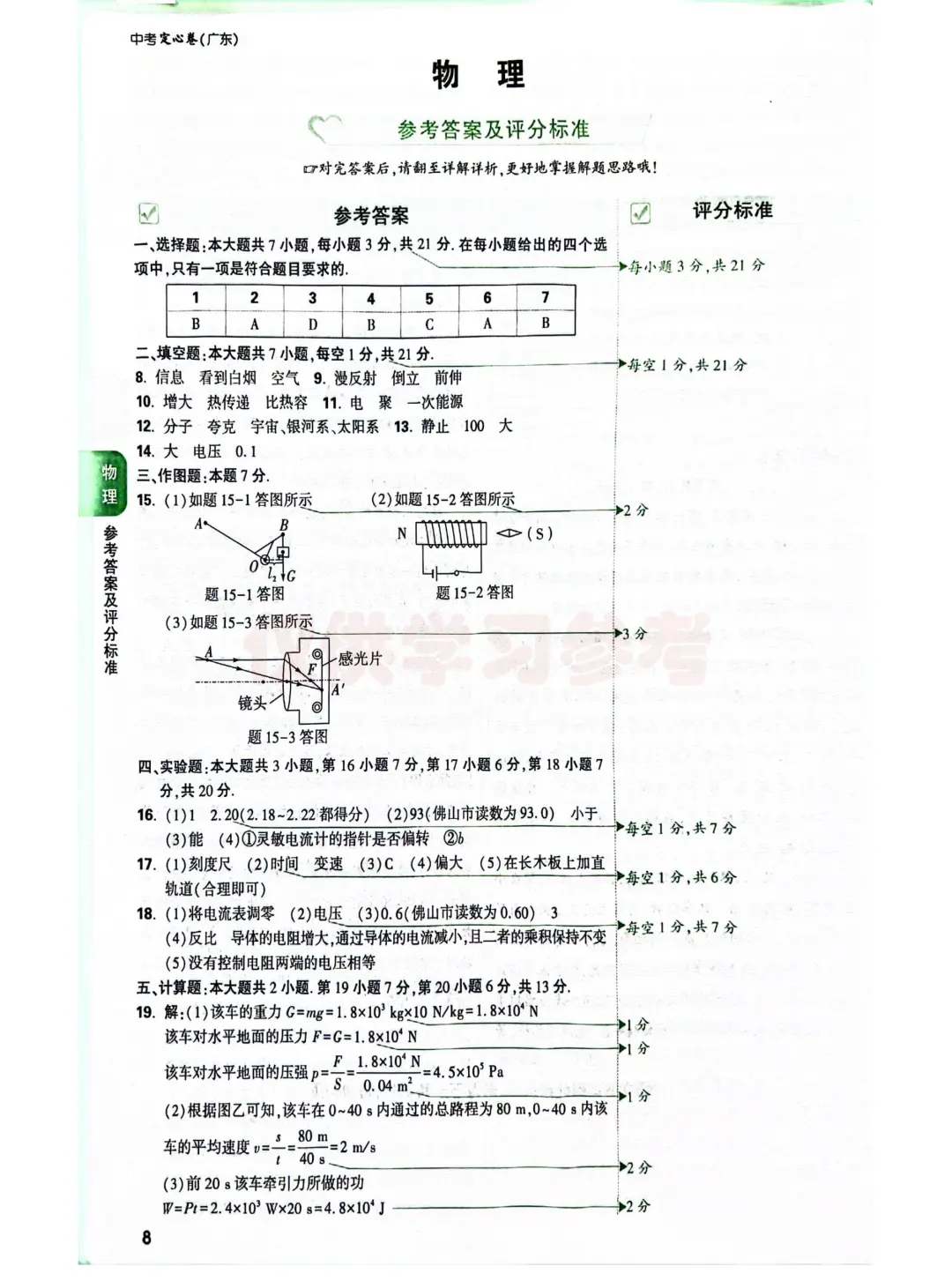 2025年广东省中考定心卷 物理 第11张