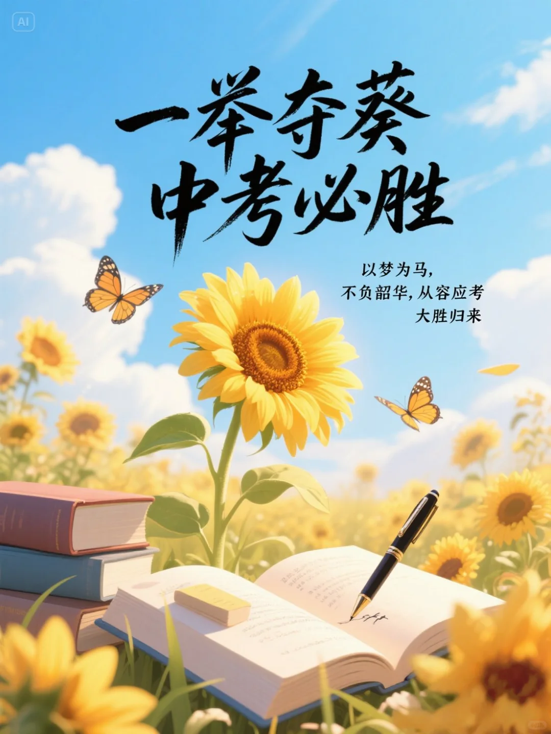 中考倒计时，适合中考发圈的祝福语 第2张