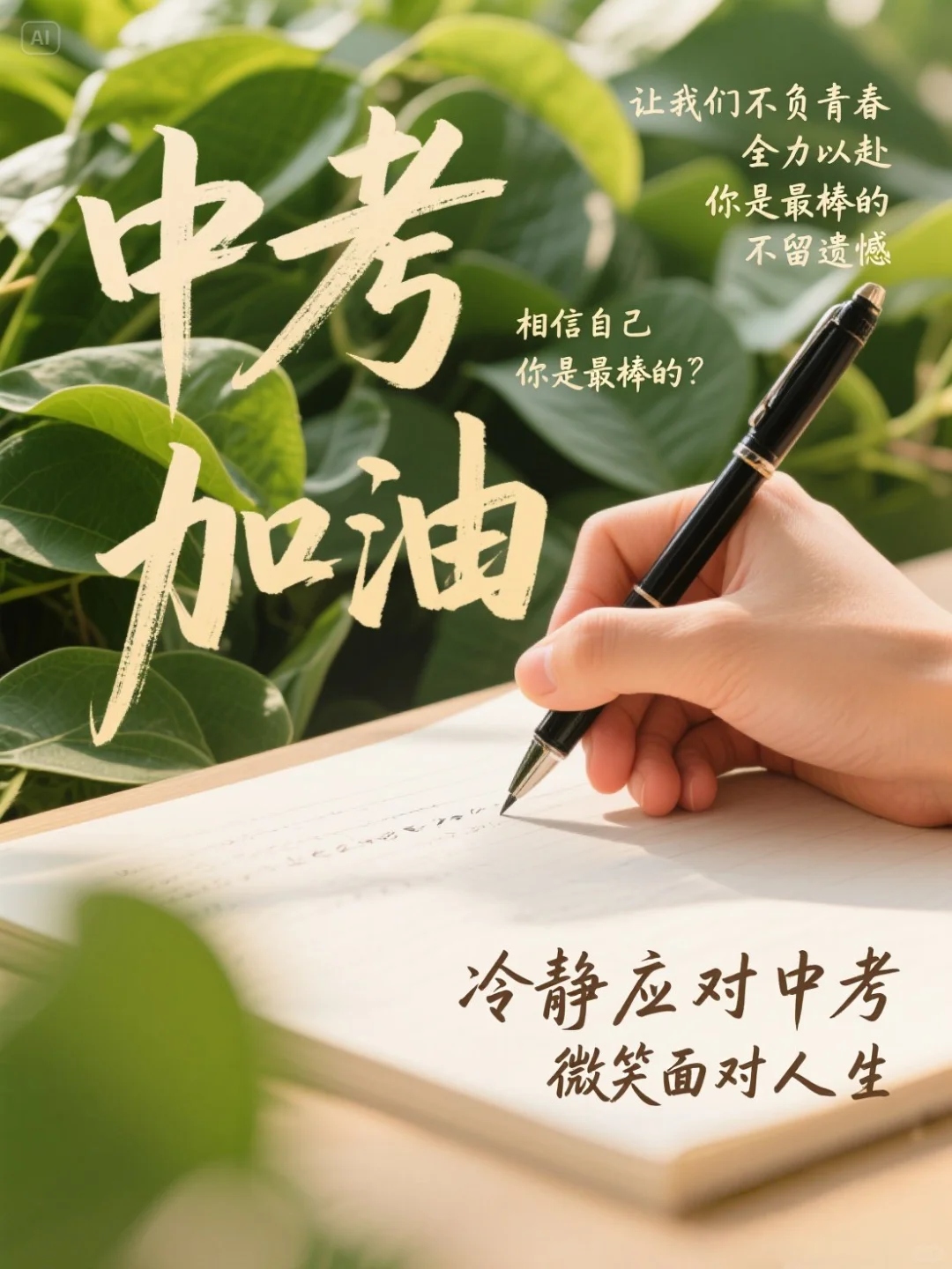 中考倒计时，适合中考发圈的祝福语 第5张