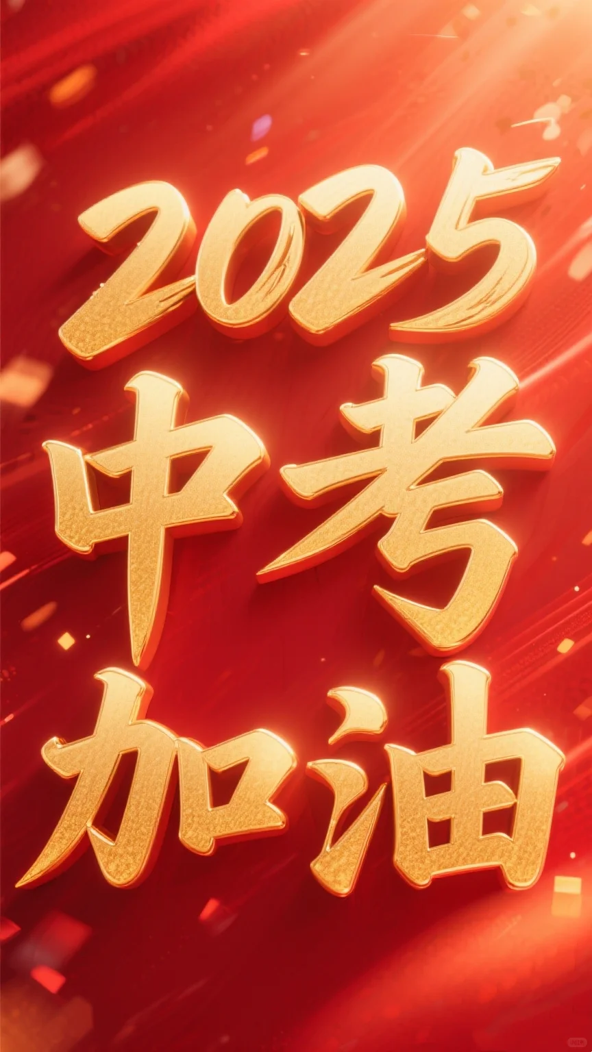 中考倒计时⏳｜这张海报送给每一个全力以赴 第5张