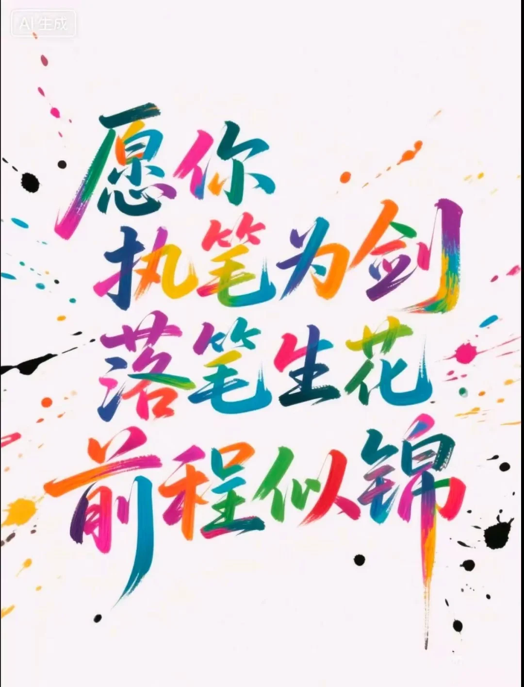 2025中考加油，前程必将如诗如画! 第1张