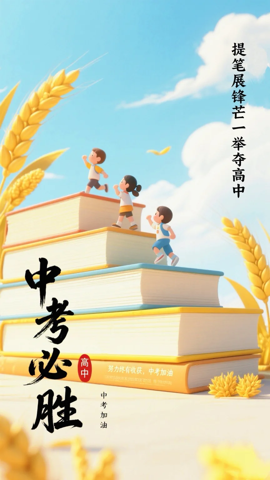 中考倒计时 | 全力以赴，笔下生花✨ 第2张