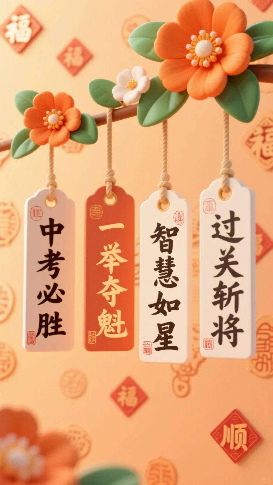 2025年中考加油图片祝福壁纸 第1张