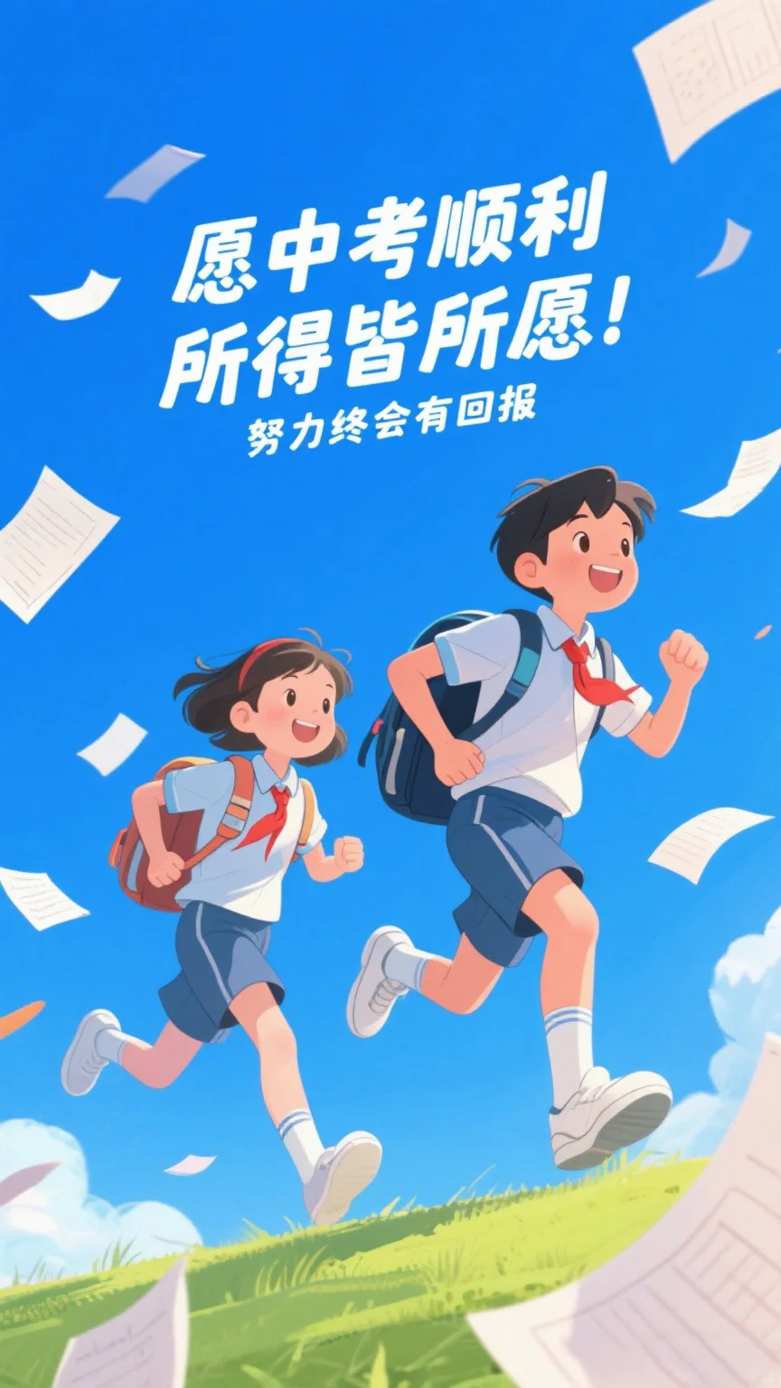 中考倒计时 | 全力以赴，笔下生花✨ 第4张