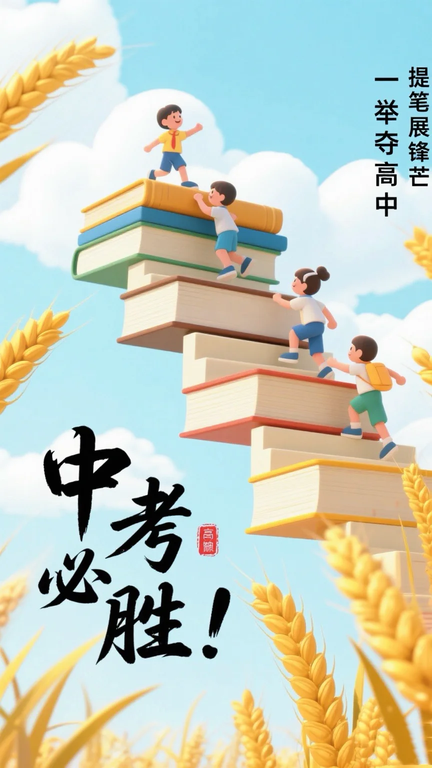 中考倒计时 | 全力以赴，笔下生花✨ 第6张