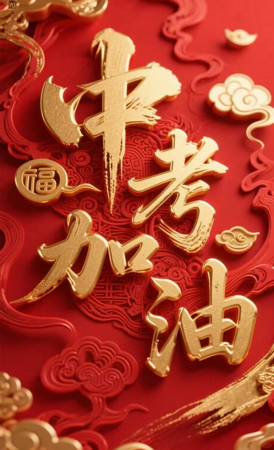 中考加油中考必胜中考朋友圈海报中考文案 第2张