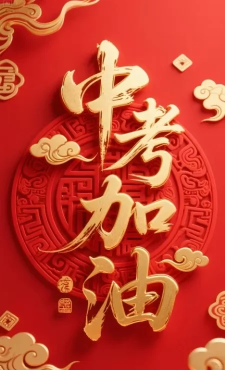 中考加油中考必胜中考朋友圈海报中考文案 第5张