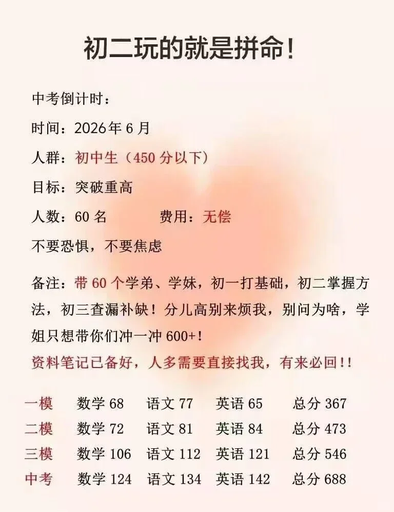 初中还玩呢真以为自己能考上啊 第1张