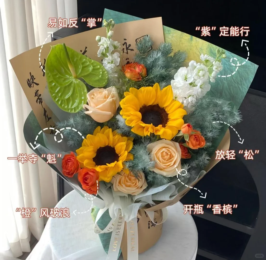 中考送什么花 第1张