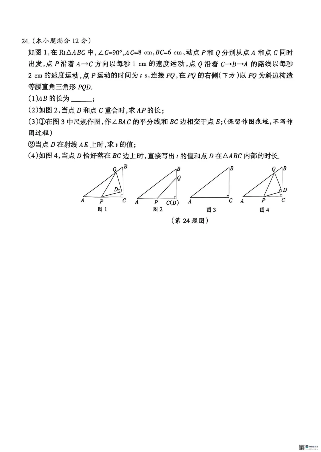 2025年河北邯郸模拟数学试卷 第9张